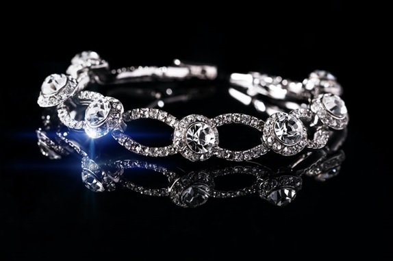 A gorgeous diamond bracelet ready for sale.